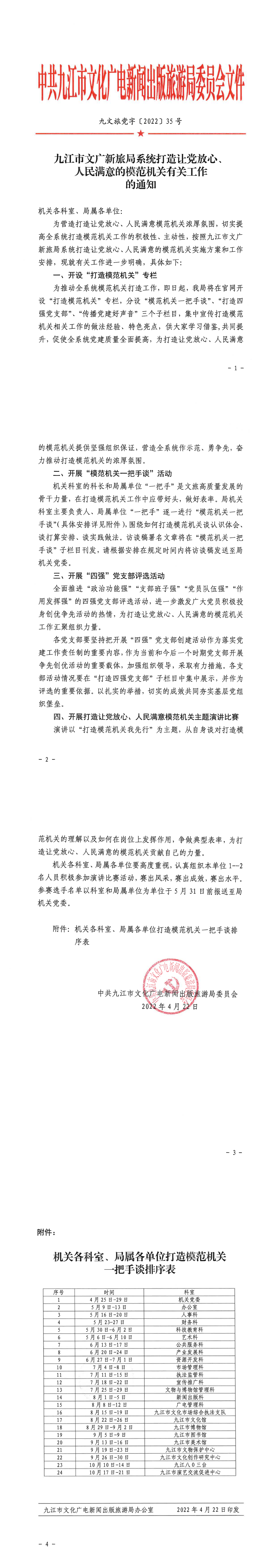 20220422九文旅党字〔2022〕35号-九江市文广新旅局系统打造让党放心、人民满意的模范机关有关工作的通知.png